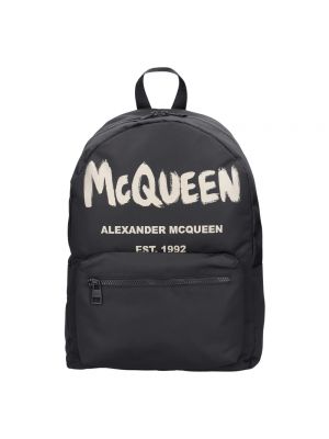 Plecak bawełniany Alexander Mcqueen czarny