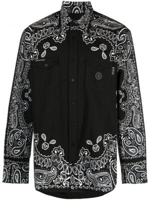 Rifľová košeľa s potlačou s paisley vzorom Philipp Plein