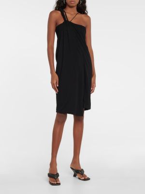 Asymetrické šaty Helmut Lang černé