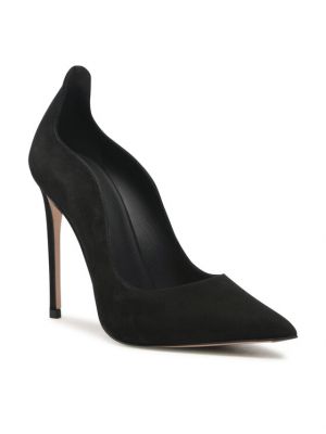 Полуотворени обувки с ток с ток Le Silla черно