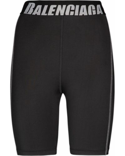 Pantaloni scurți pentru ciclism Balenciaga negru