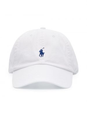 Puuvillased nokamüts Polo Ralph Lauren valge