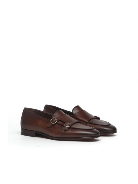 Zapatos monk de cuero Berwick marrón