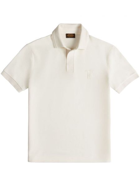 Poloshirt med broderier Tod's hvid