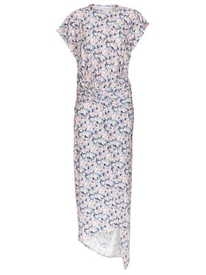 Асиметрична миди рокля на цветя Paco Rabanne