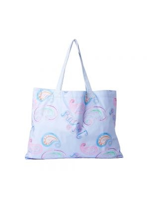 Shopper handtasche mit paisleymuster mit taschen Rassvet blau