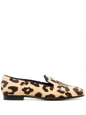 Leopardimustriga mustriline loafer-kingad Ralph Lauren Collection