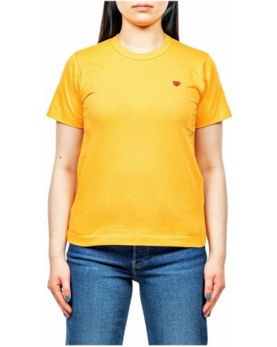 T-shirt Comme Des Garcons Play, żółty