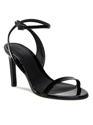 Sandály na jehlovém podpatku Calvin Klein černé