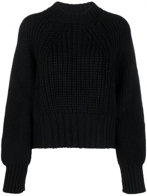 Czarny sweter wełniany Thom Krom