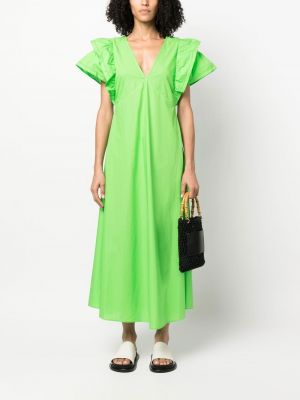 Maksi suknelė Tommy Hilfiger žalia