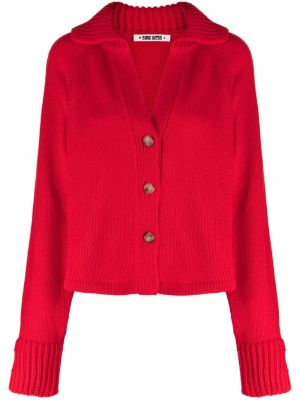 Cardigan tricotate cu decolteu în v Ciao Lucia roșu