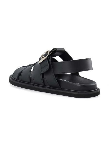 Kožené sandály Bianco černé
