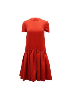 Sukienka wełniana Alexander Mcqueen Pre-owned czerwona