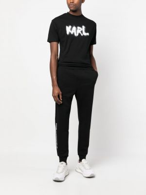 T-krekls ar apdruku ar apaļu kakla izgriezumu Karl Lagerfeld