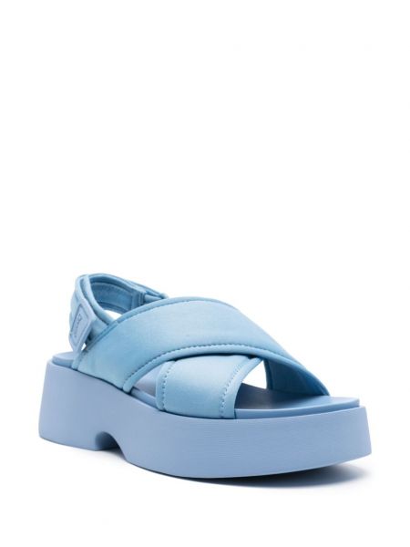 Sandały na platformie Camper niebieskie