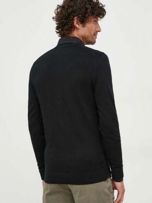 Vlněný svetr Calvin Klein černý