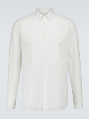 Рубашка с длинным рукавом Saint Laurent белая