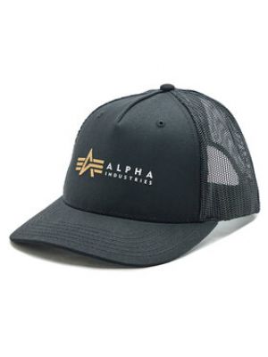 Czapka z daszkiem Alpha Industries czarna