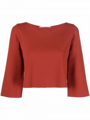 Crop top i stickad Stella Mccartney orange