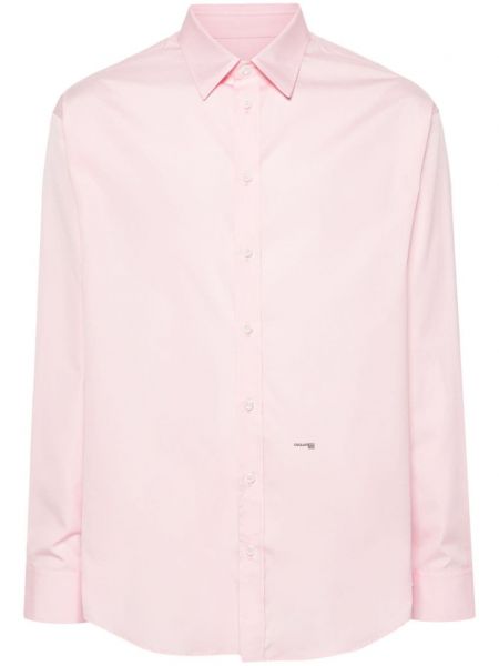 Памучна риза Dsquared2 розово