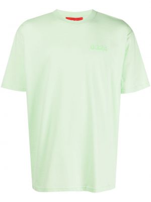 Raštuotas medvilninis marškinėliai 032c žalia