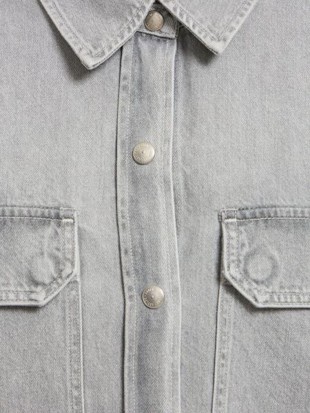 Camicia jeans di cotone Agolde grigio