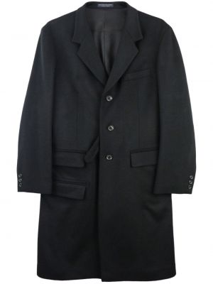 Kašmírový vlnený kabát Yohji Yamamoto čierna