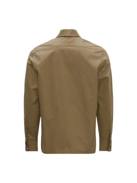 Camisa de algodón Moncler marrón