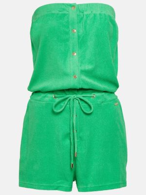 Βαμβακερή ολόσωμη φόρμα Melissa Odabash πράσινο