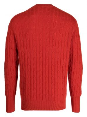 Sweter z kaszmiru N.peal pomarańczowy