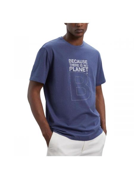 Koszulka z krótkim rękawem Ecoalf niebieska
