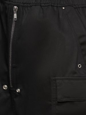 Bavlněné šortky cargo Rick Owens Drkshdw černé