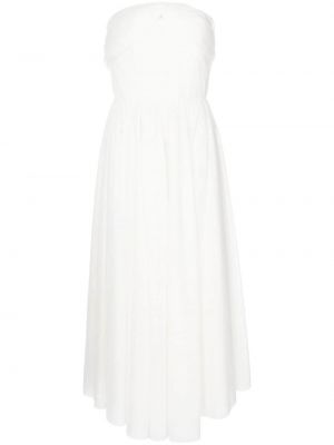 Плисирана прозрачна вечерна рокля Anouki бяло