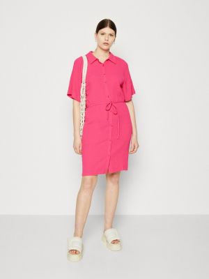 Платье-рубашка Another Label розовое