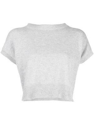 Кашмирен пуловер без ръкави Teddy Cashmere сиво