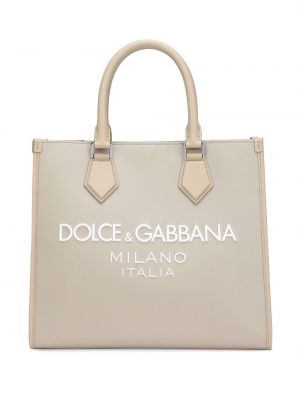 Шопинг чанта с принт Dolce & Gabbana