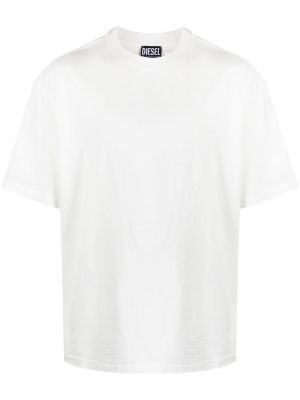 T-shirt en coton Diesel blanc