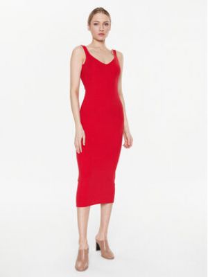 Slim fit šaty Mmc Studio červené