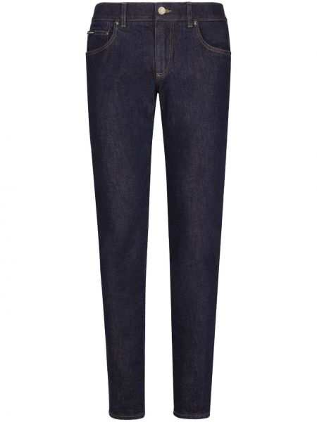 Jeans skinny di cotone Dolce & Gabbana blu