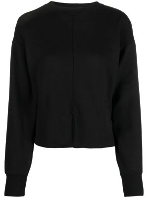 Sweatshirt mit stickerei aus baumwoll Closed schwarz