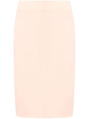Vlněné sukně na zip s vysokým pasem Céline Pre-owned - růžová