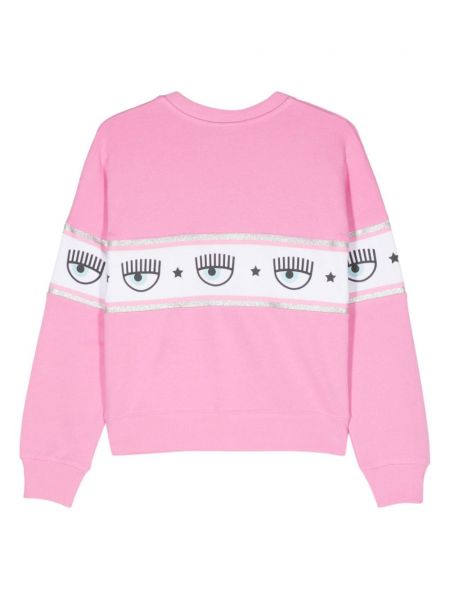 Sweatshirt aus baumwoll Chiara Ferragni pink