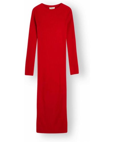 Плетена плетена рокля Norr червено