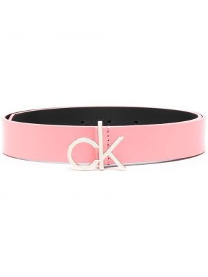 Cinturón con hebilla Calvin Klein rosa