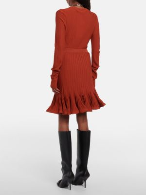 Plisirano mini krilo Givenchy rdeča