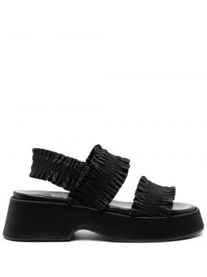 Sandales à plateforme Ganni noir