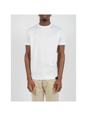 Camisa slim fit de algodón Low Brand blanco