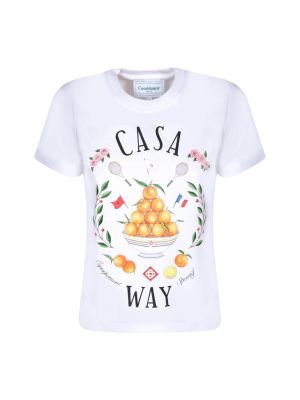 Koszulka bawełniana Casablanca biała