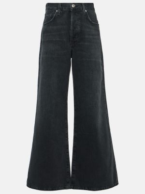 Jeans bootcut taille haute large Citizens Of Humanity noir